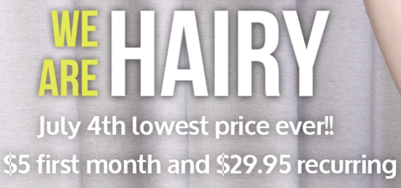 Hairy Promo Banner